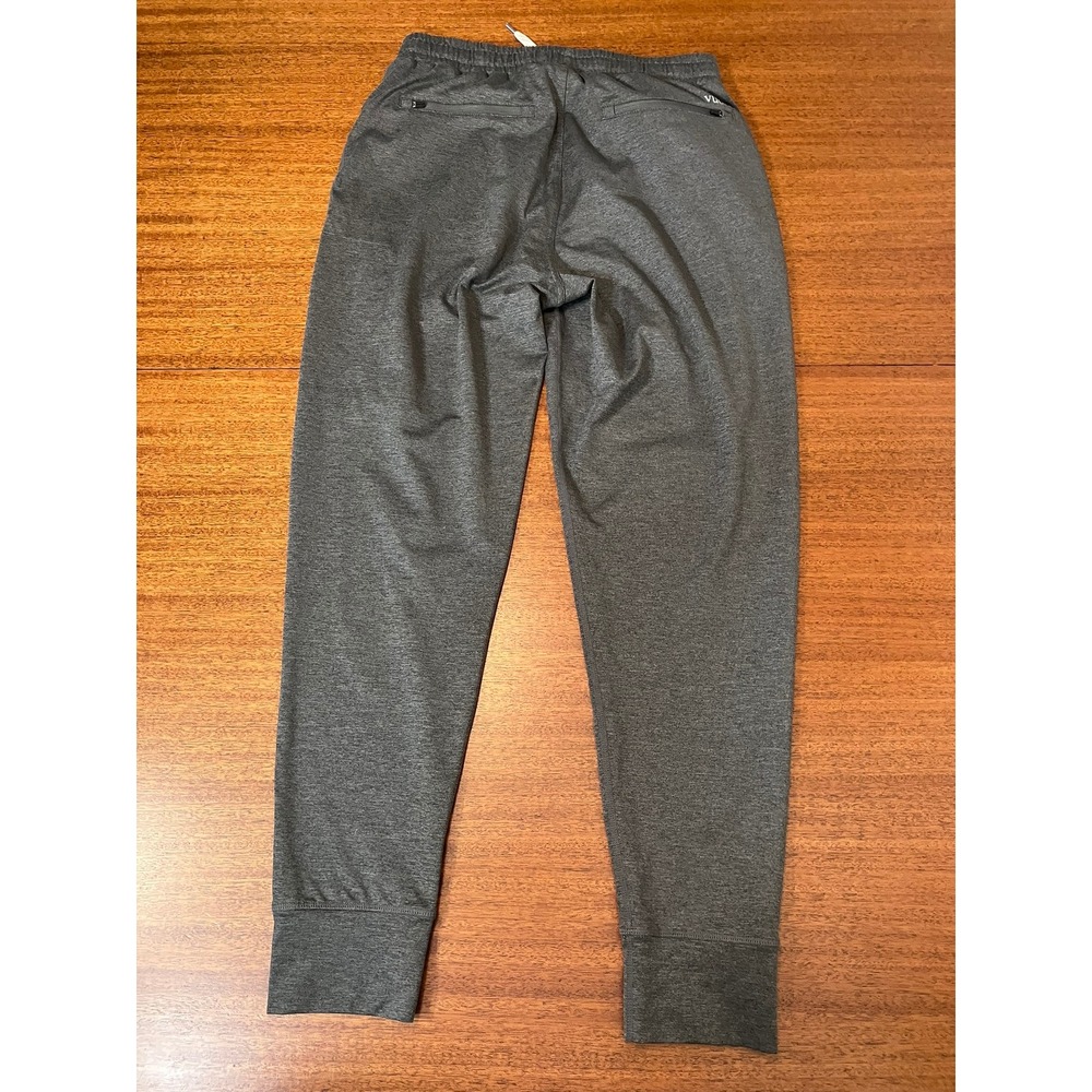 Vuori Sunday Performance Jogger V416 Mens Small Charcoal Heather Zip Gray‎ Pants - Picture 2 of 16